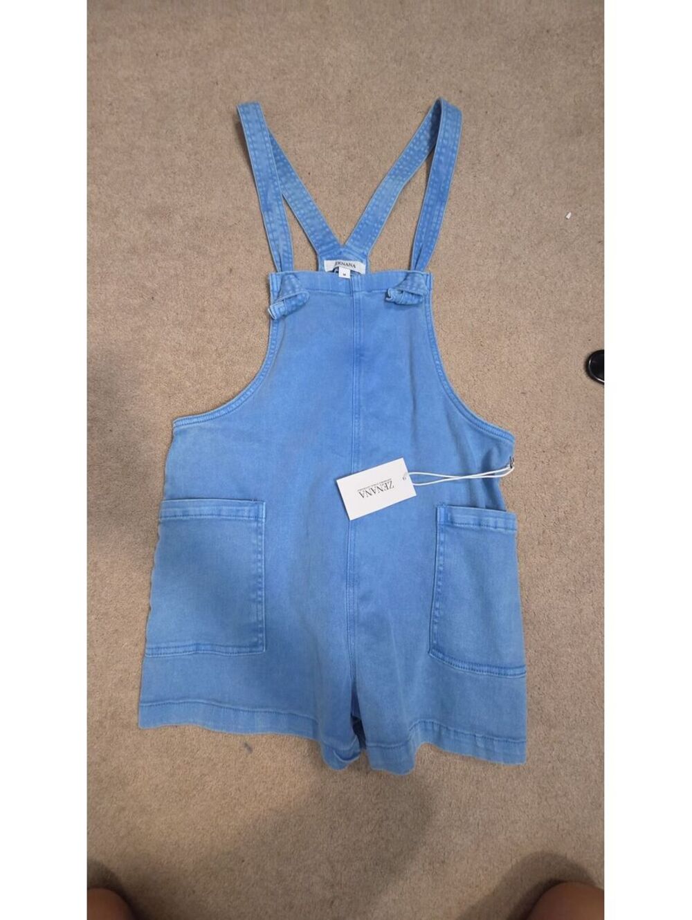NWT Zenana Overall Shorts